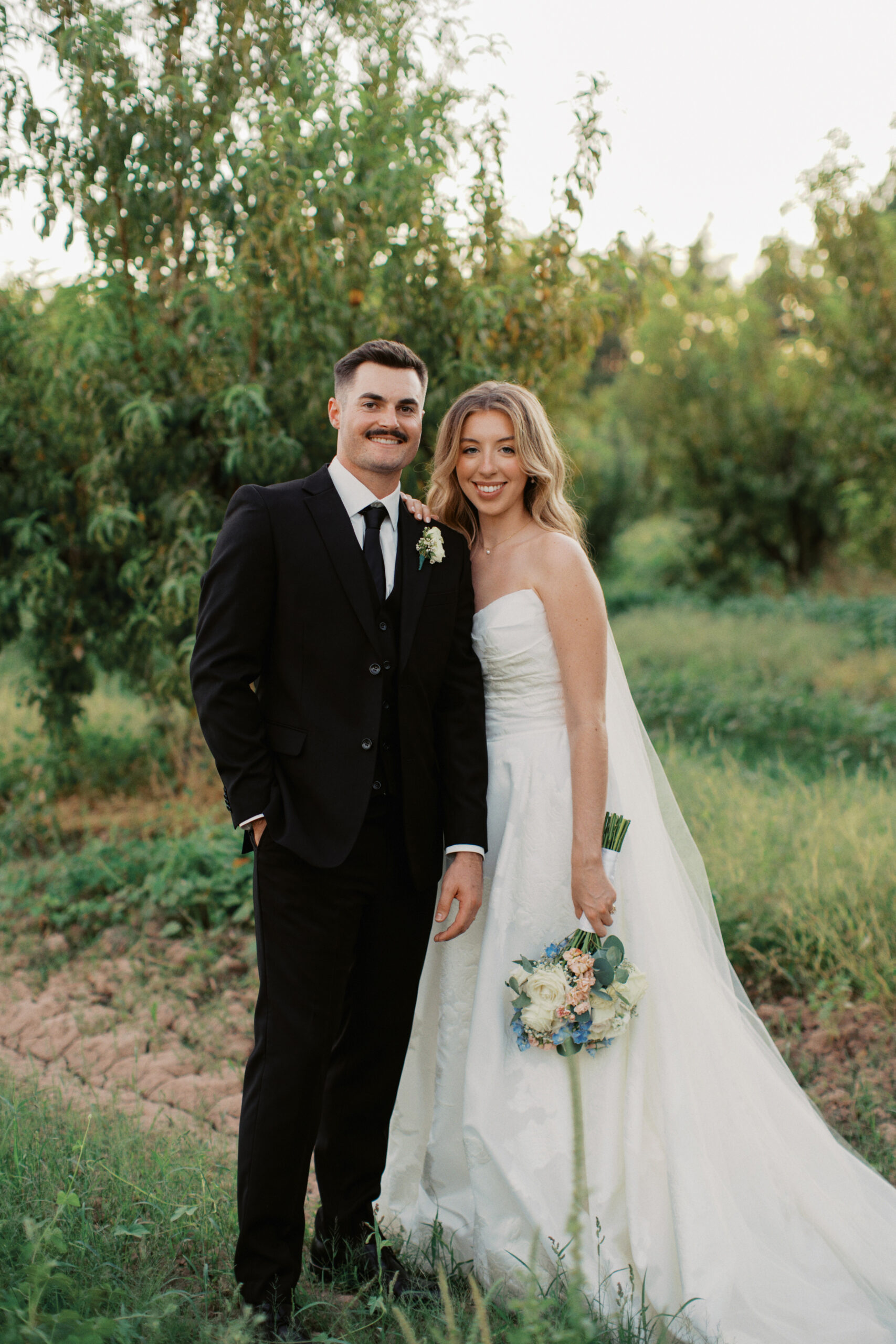Founders of American Suds Co. Andrew and Hannah Smith on their wedding day.